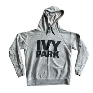 Ivy Park Hoodie Women's XXS Gray‎ Pullover Sweatshirt Graphic Beyonce Oversized